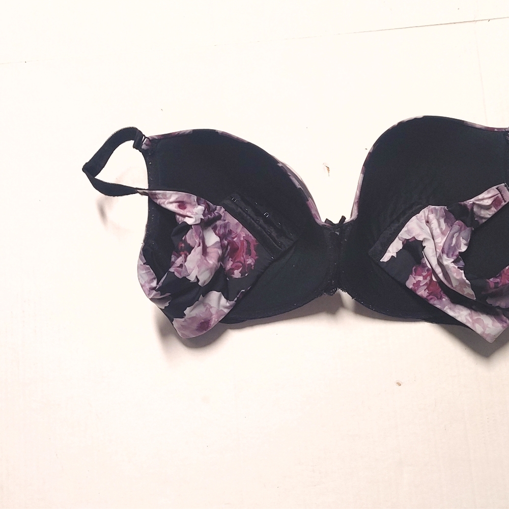 TORRID Curve Floral Black Underwire Bra Size 40F - Picture 9 of 10